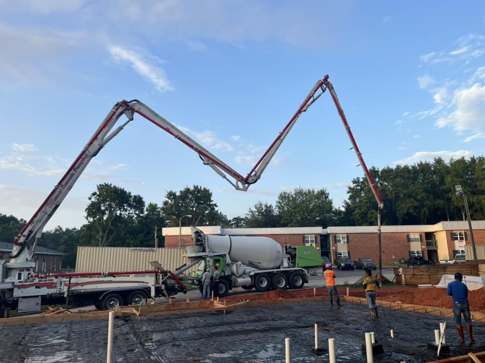concrete slab pouring Seneca SC